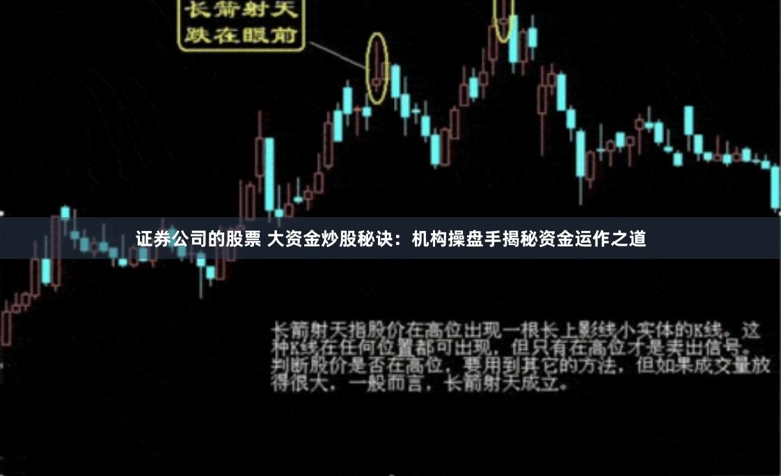 证券公司的股票 大资金炒股秘诀：机构操盘手揭秘资金运作之道