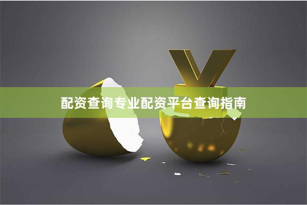 配资查询专业配资平台查询指南